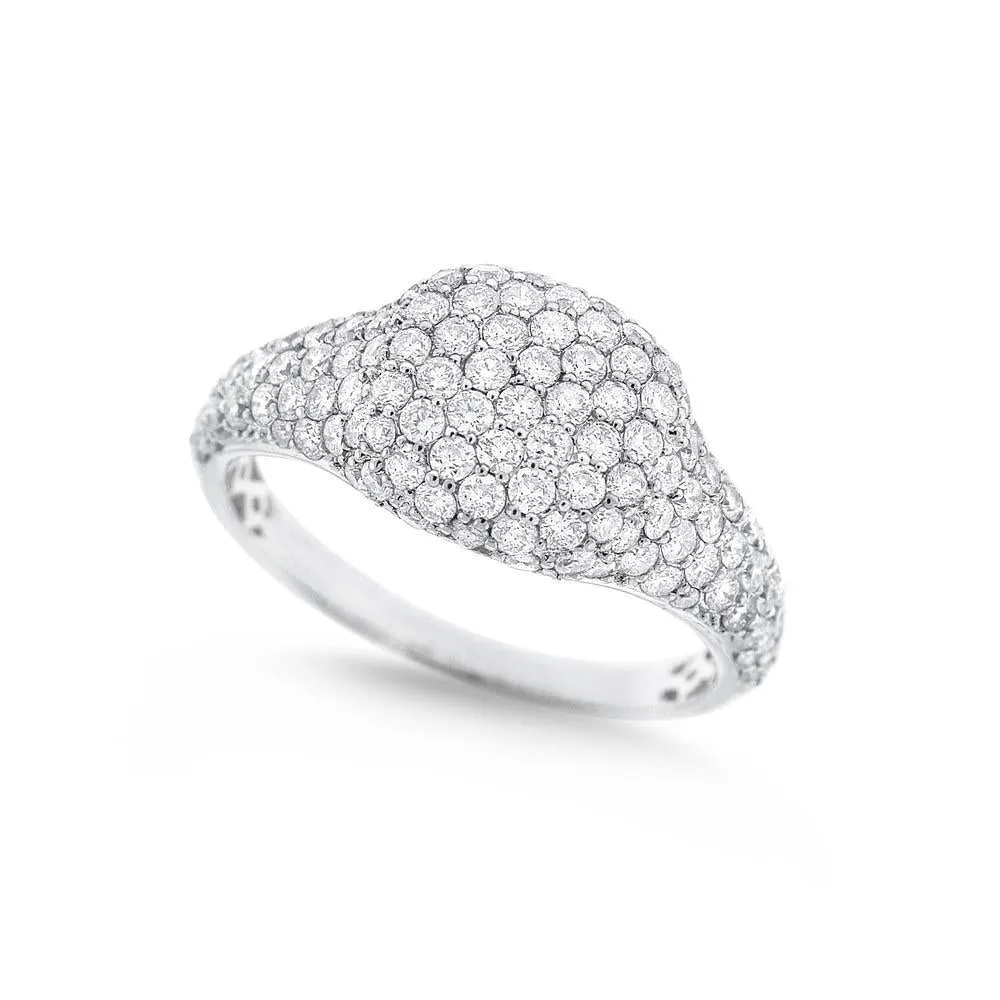 14k White Gold Diamond Ring