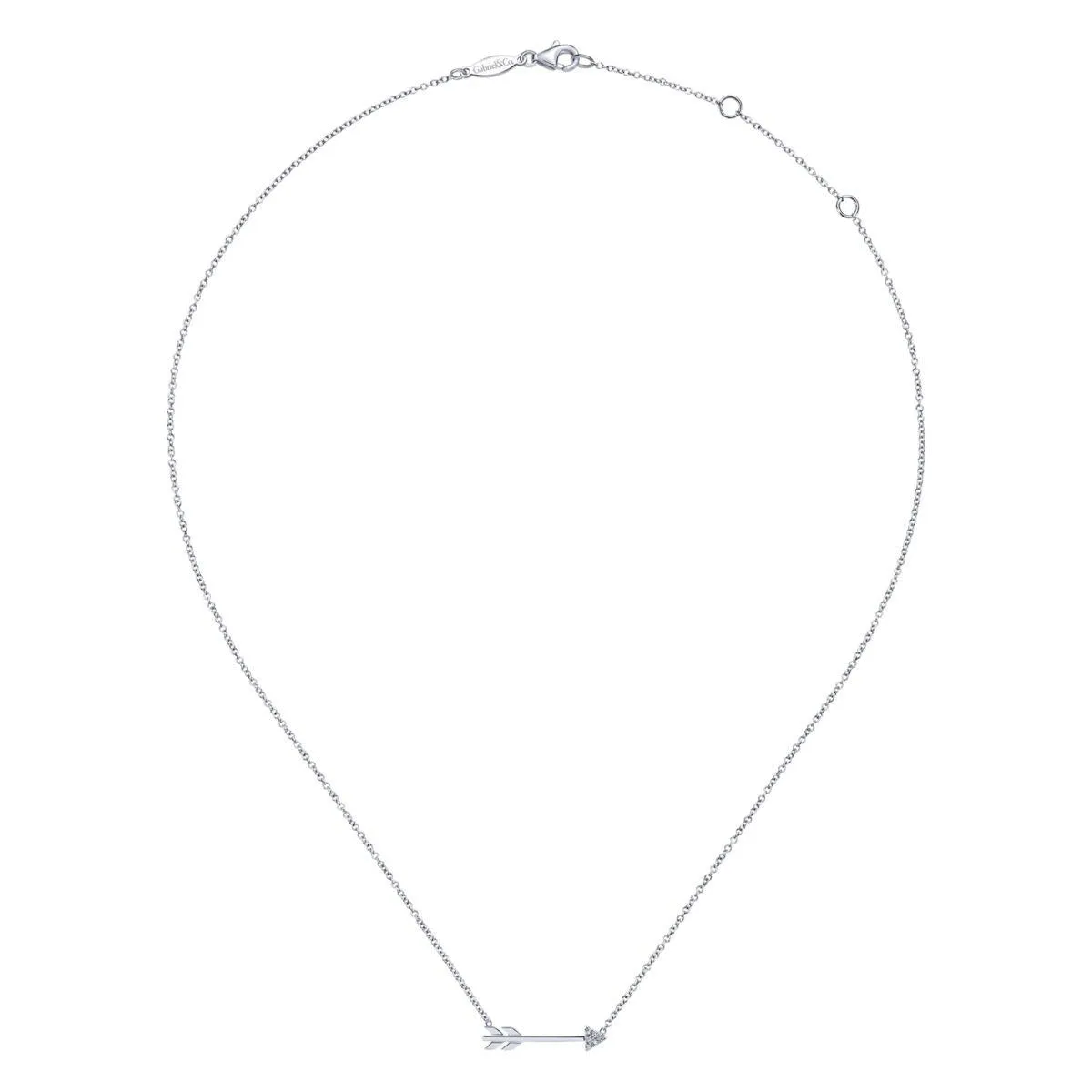 14K White Gold Fashion Necklace, 0.02ctw, H/I-SI