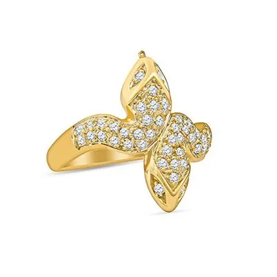 14K Yellow Gold Diamond Ring