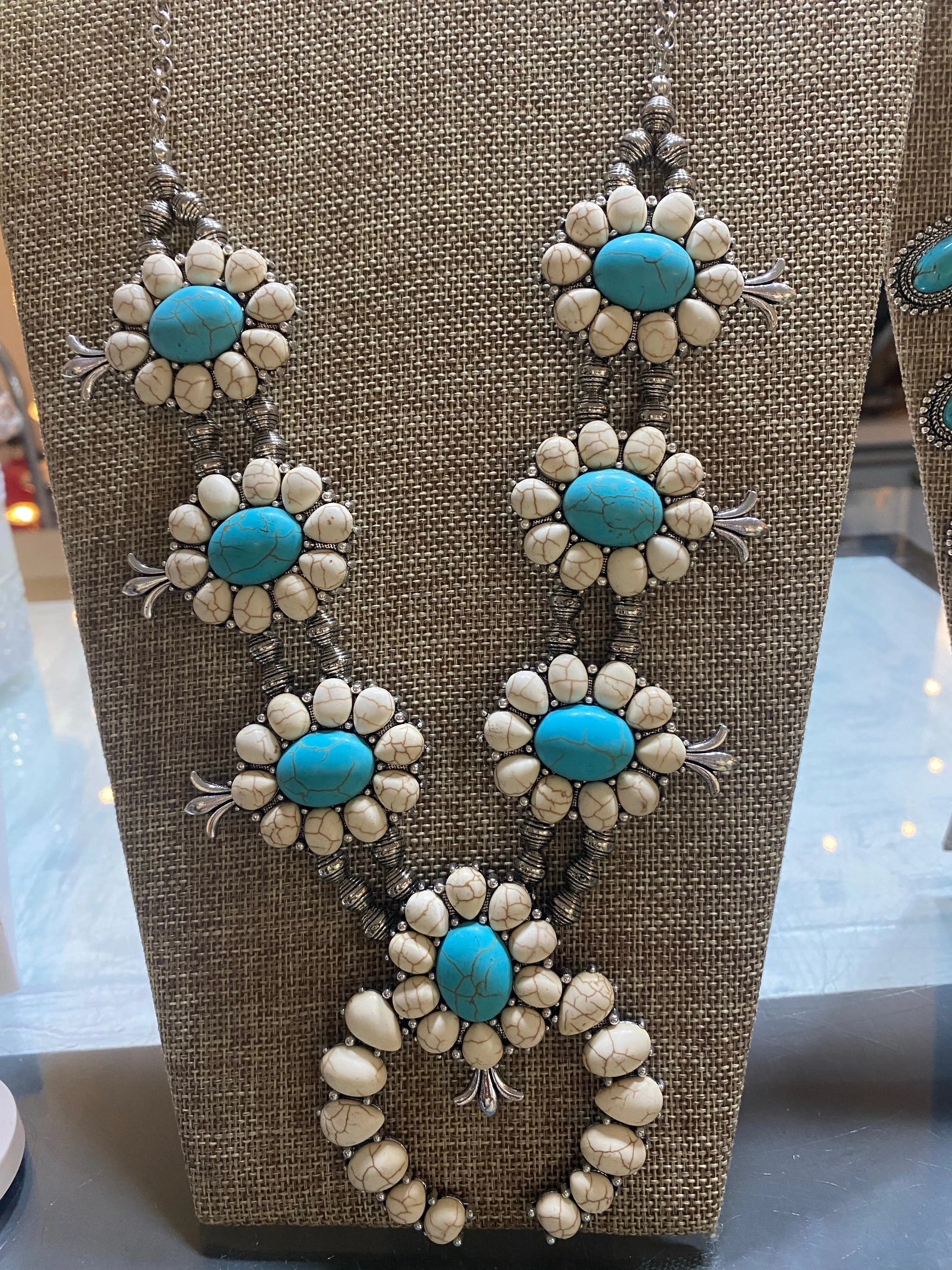 6081-Squash blossom necklace
