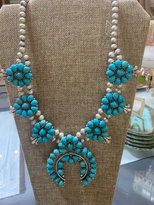 6081-Squash blossom necklace