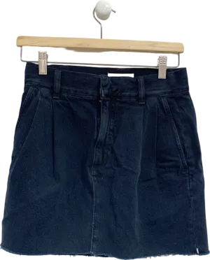 Agolde Black Becker Denim Skirt Crushed W24