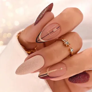 Almond retro elegant french