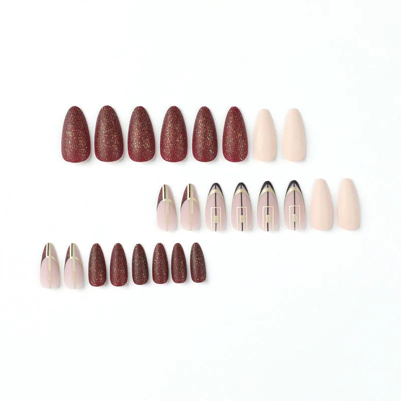 Almond retro elegant french