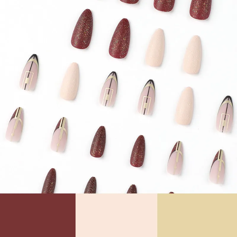 Almond retro elegant french