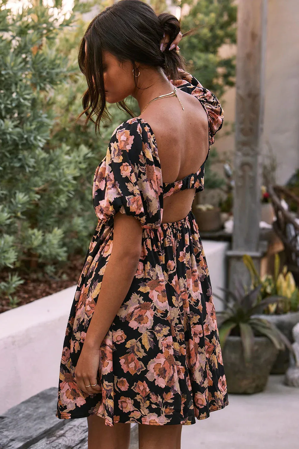 AMELIE FLORAL MINI DRESS