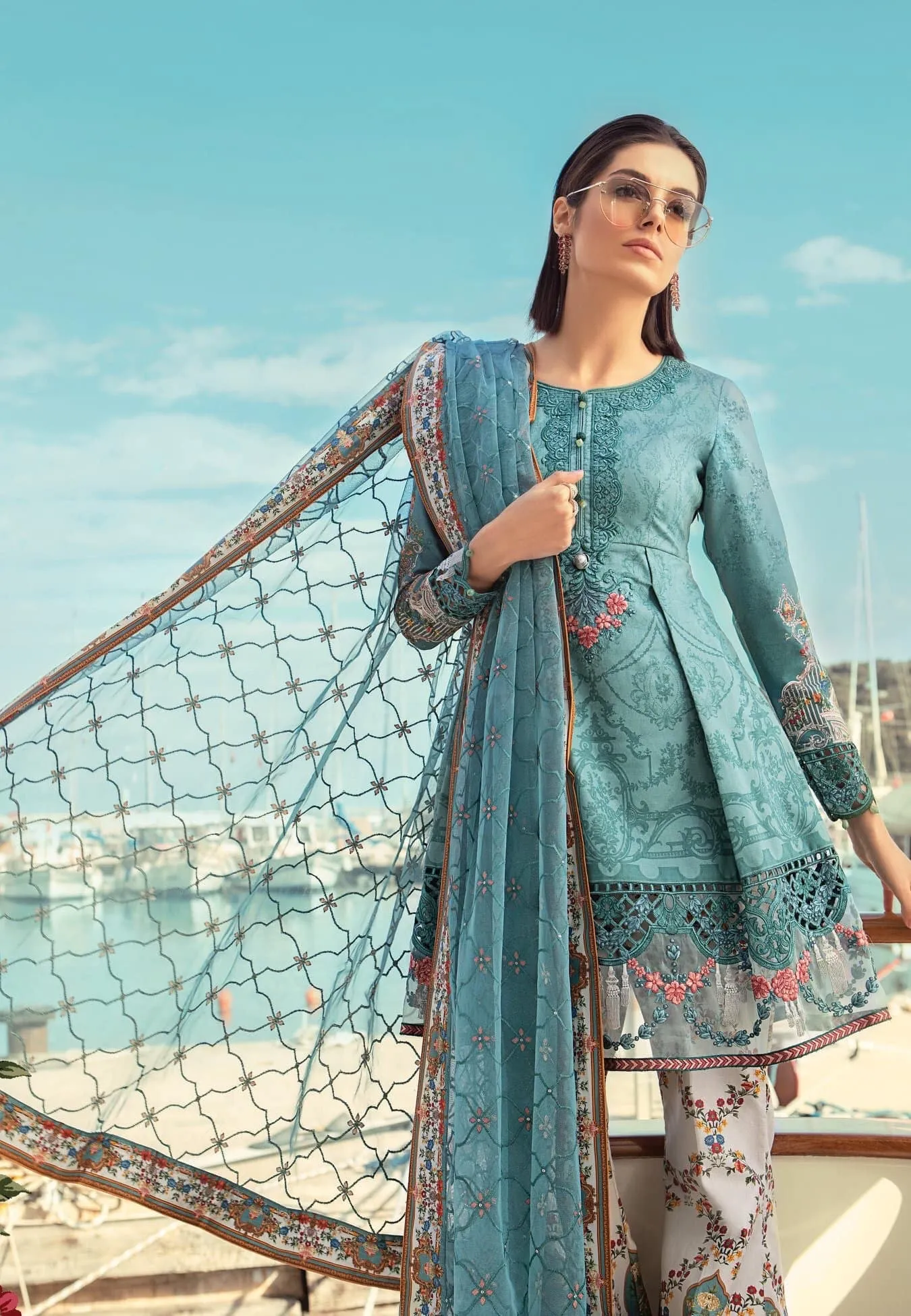 Asian Stylish Lawn Dress by Sobia Nazir Model# L 1762