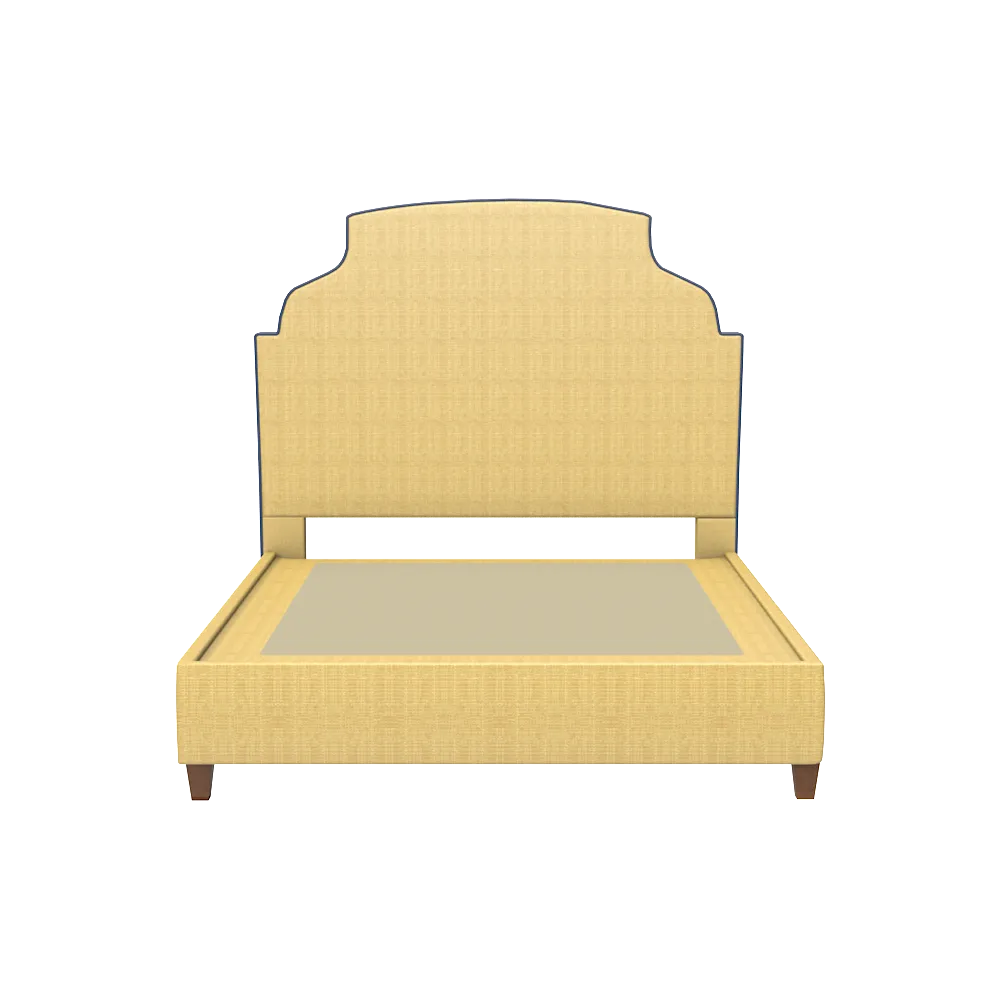 Aspen Platform Bed in Natural Raffia