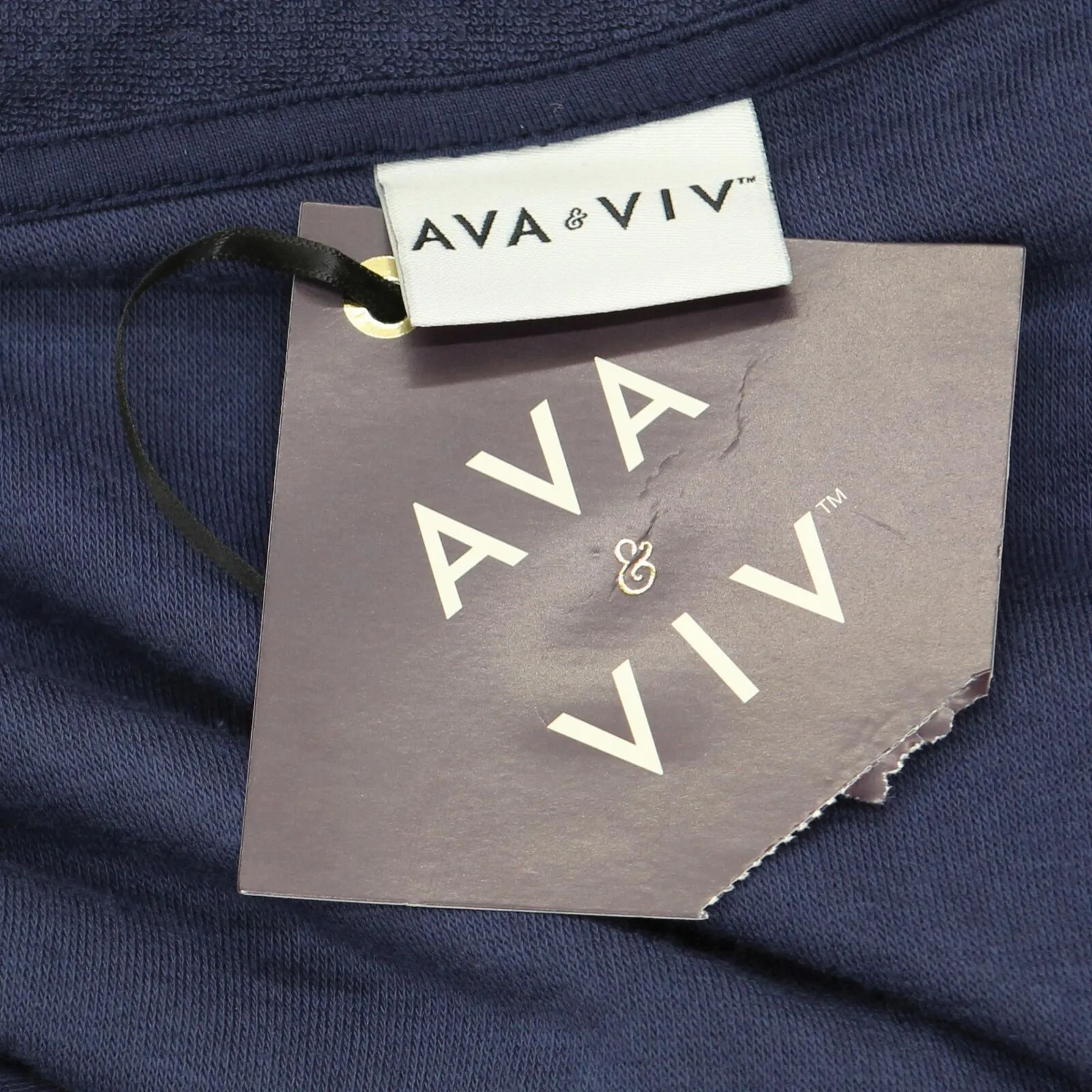 Ava & Viv Women's Plus Size Short Sleeve Terry Polo Dress