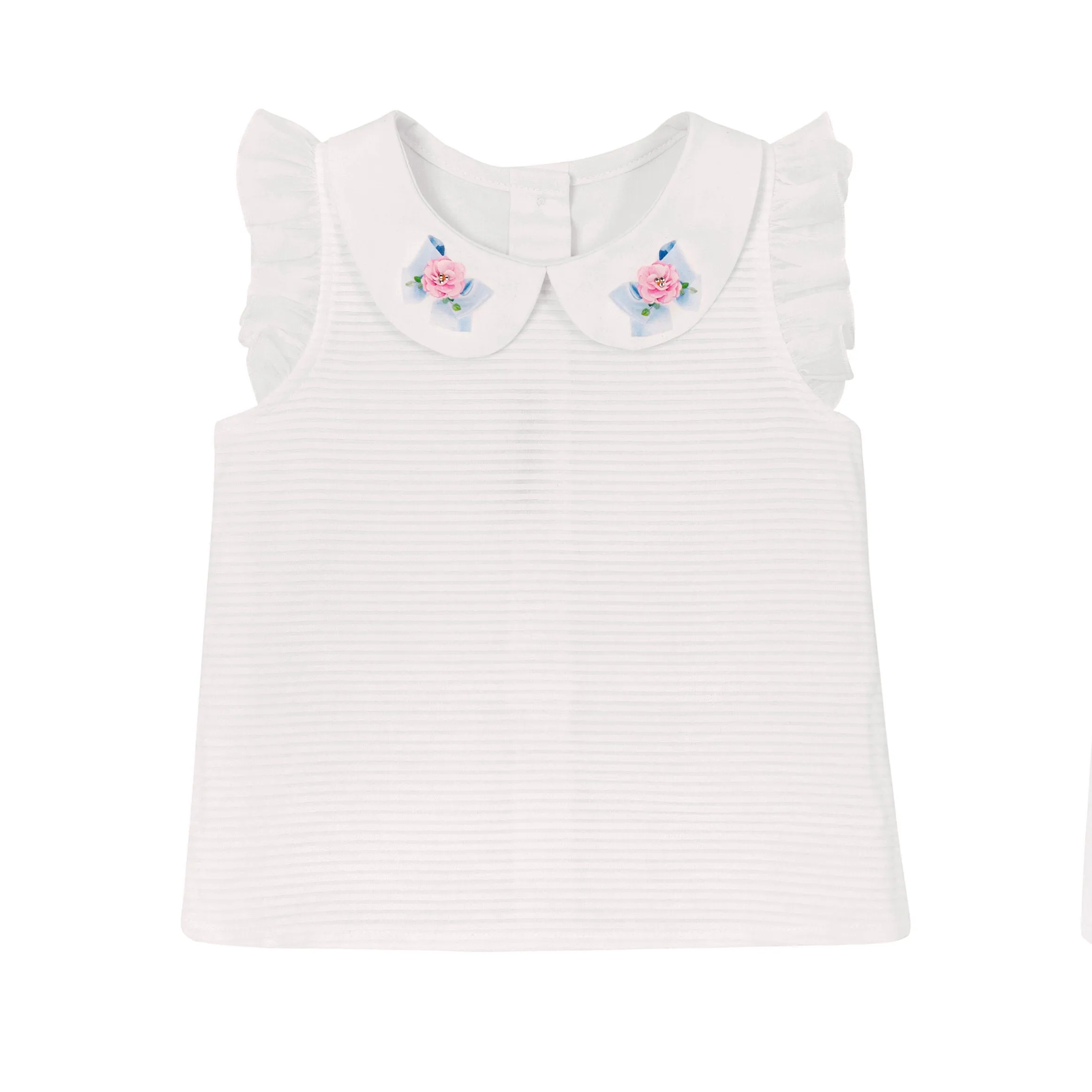 BALLOON CHIC - Blouse & Gingham Duckling Skirt Set - Pink