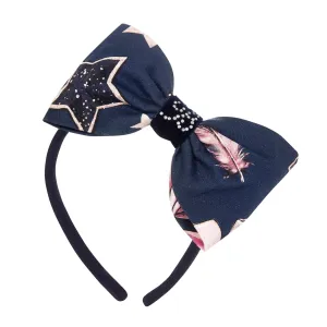 BALLOON CHIC - Bows & Stars Hairband   - Blue