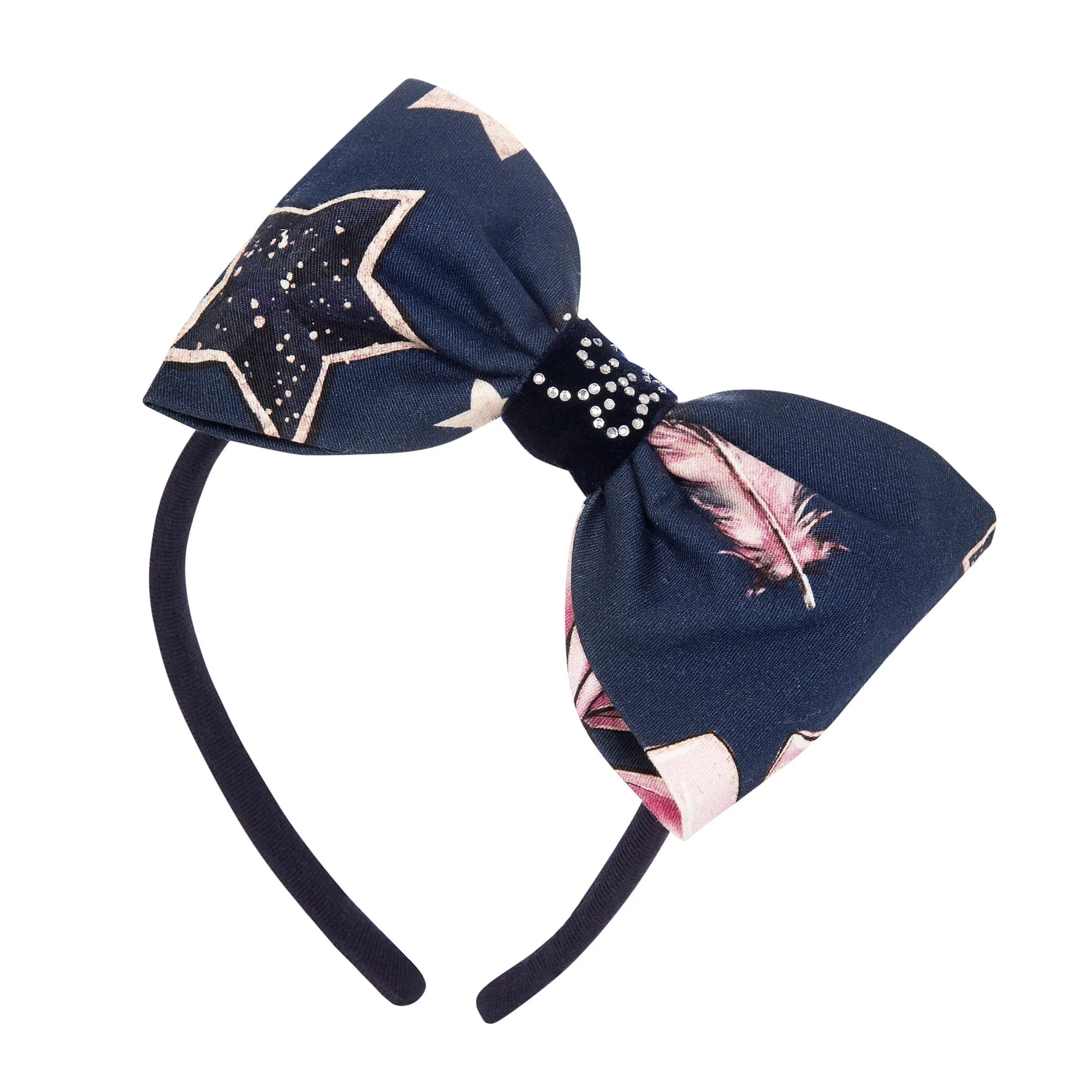 BALLOON CHIC - Bows & Stars Hairband   - Blue