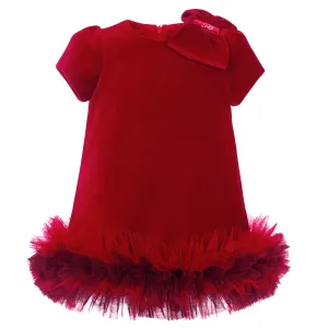 BALLOON CHIC - Velvet Tutu Dress - Red