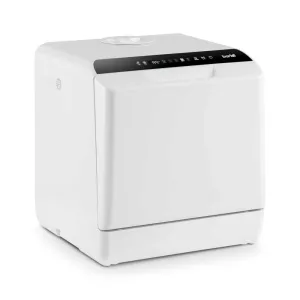 Baridi Mini Portable Tabletop Dishwasher 5L, 2-4 Place Settings - White - A