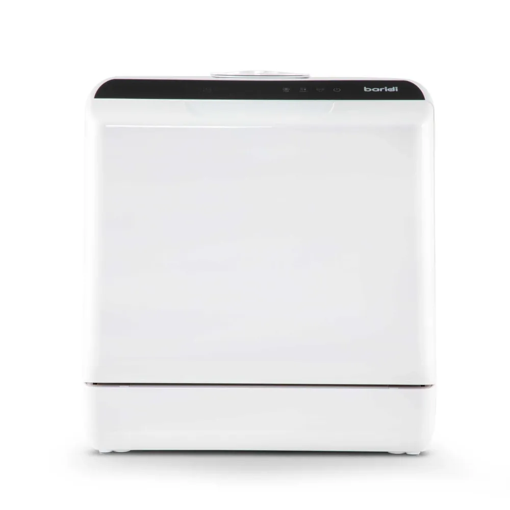 Baridi Mini Portable Tabletop Dishwasher 5L, 2-4 Place Settings - White - A
