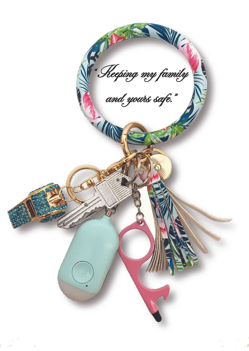 Body Guard Personal Protection Keyring Bracelet -- Several Patterns/Colors!