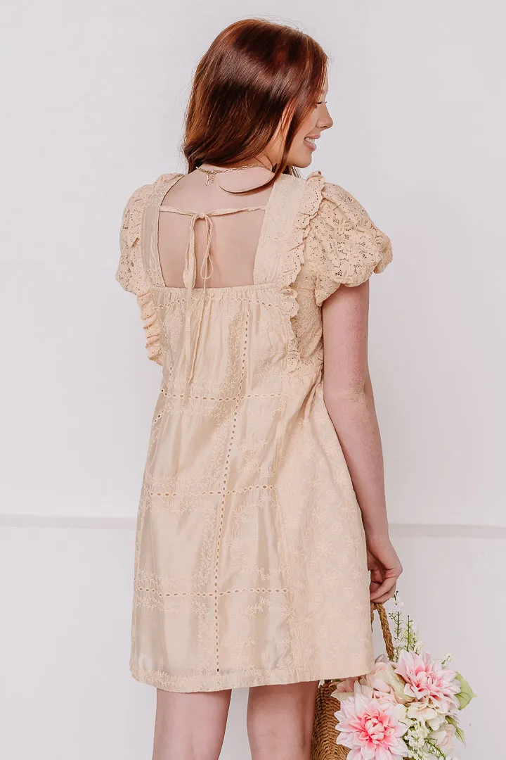 Born For Lace Puff Sleeve Mini Dress