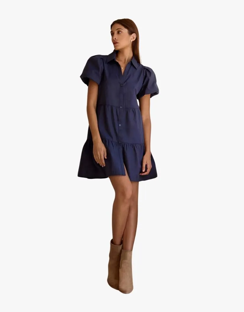 Brochu Walker Havana Mini Dress in Navy