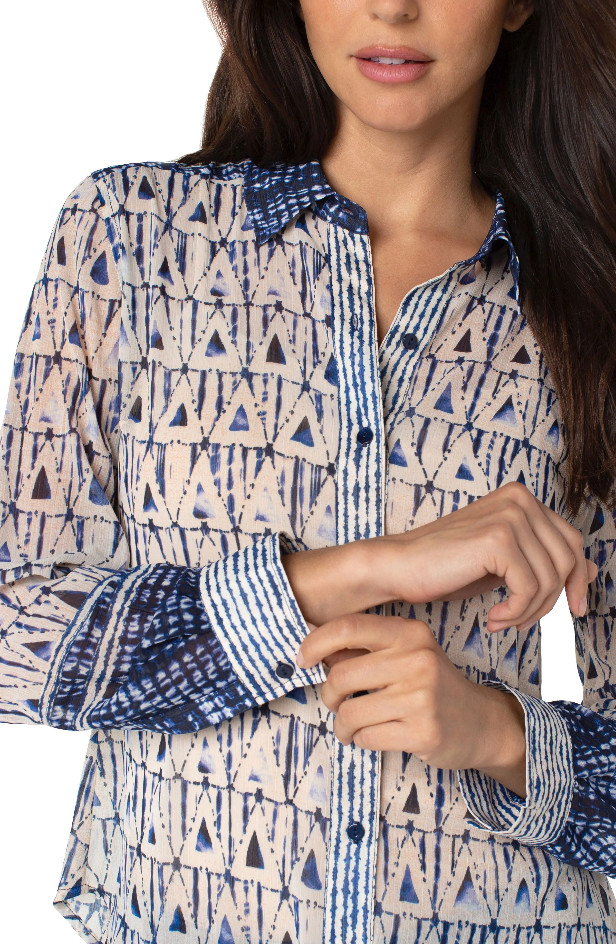 Button Front Blouse