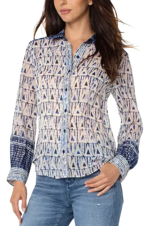 Button Front Blouse