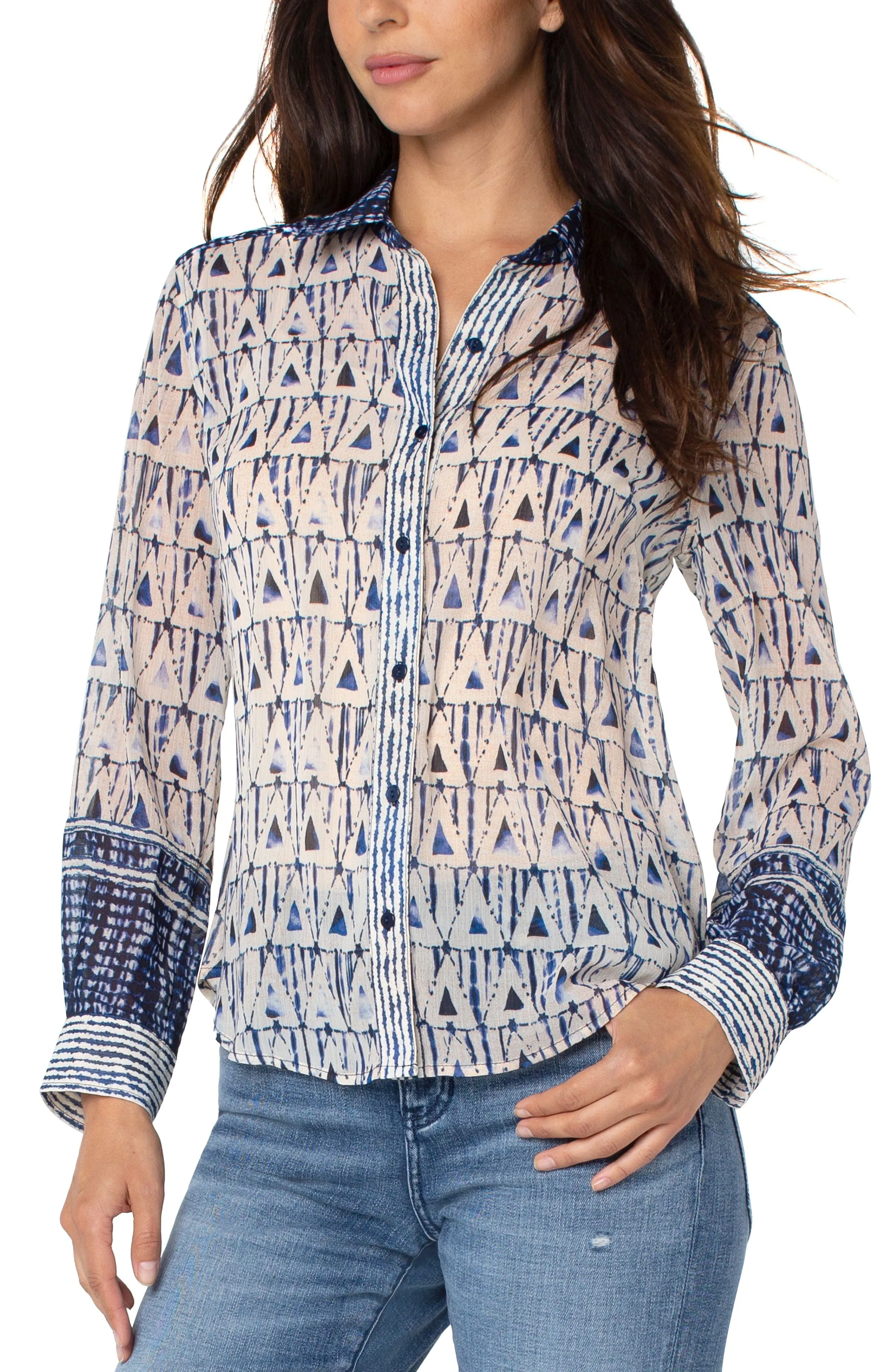 Button Front Blouse