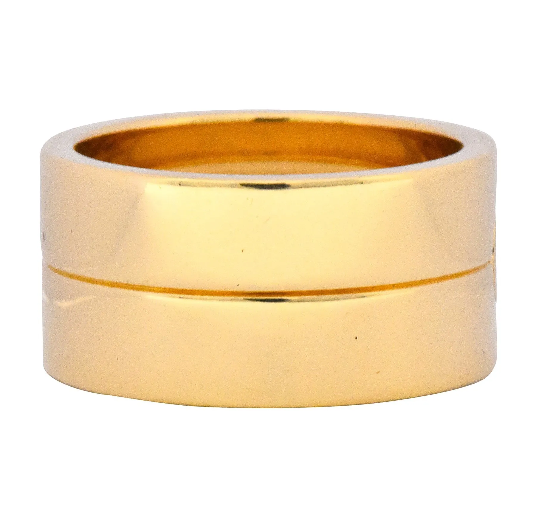 Cartier 18 Karat Gold Wide Love Unisex Band Ring