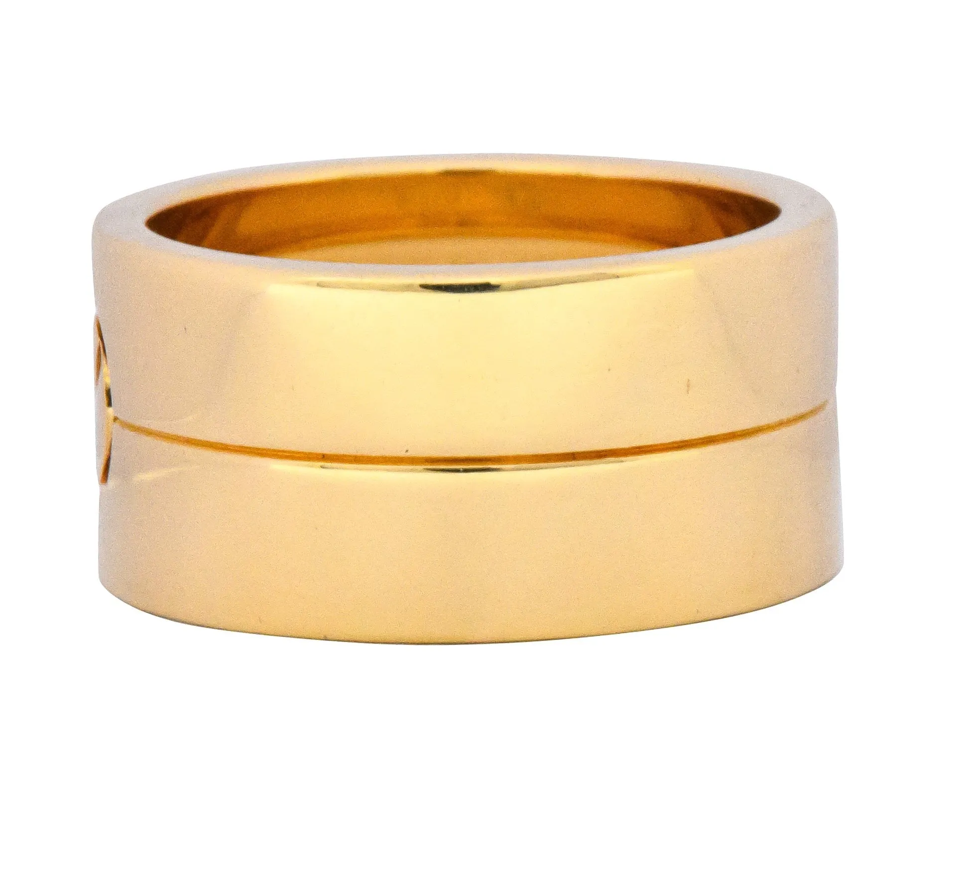 Cartier 18 Karat Gold Wide Love Unisex Band Ring