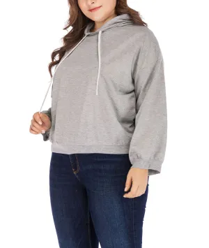 Casual Fashion Large Size Hooded Drawstring Sweater