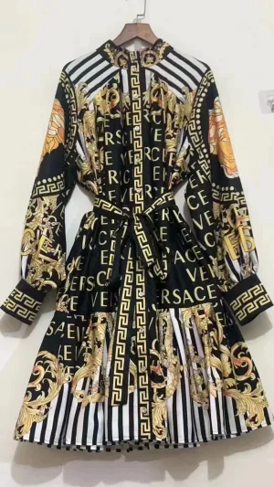 CELEBRITY GLAM DRESS BlACK GOLD