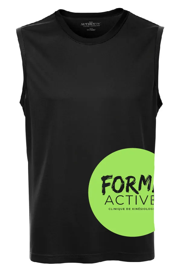 Chandail sport sans manche logo hanche - Forme Active