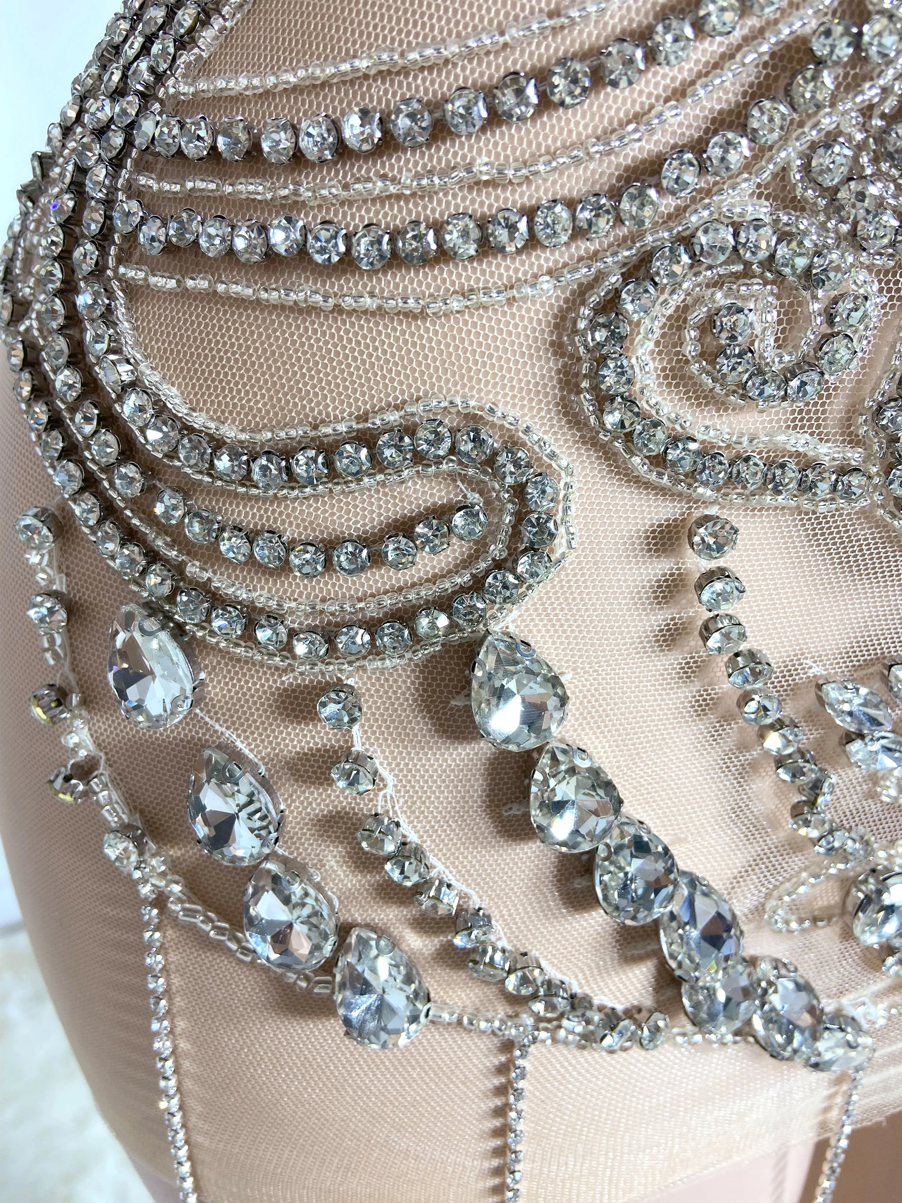 Chic Silver Sequins Mini Dress