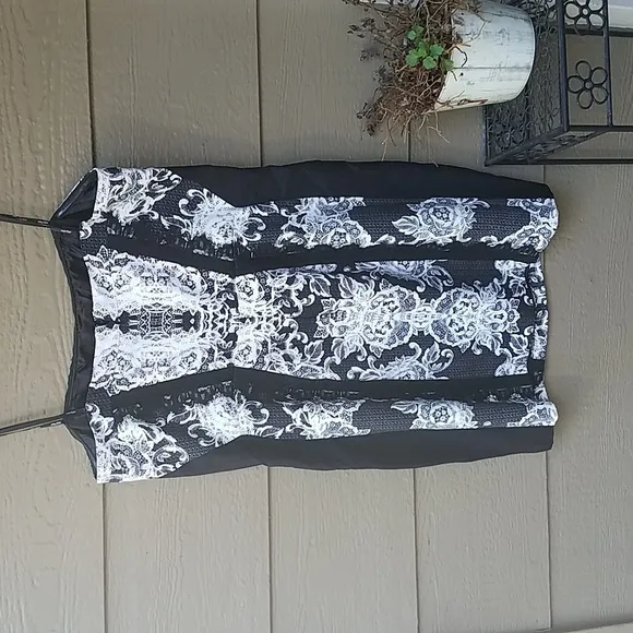 City Chic Lace Affair Printed Sheath Dress With Straps XL 24 NWT NEW