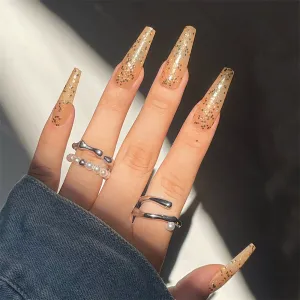 Coffin Golden Sequins