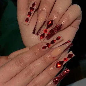 Coffin ruby nude french V