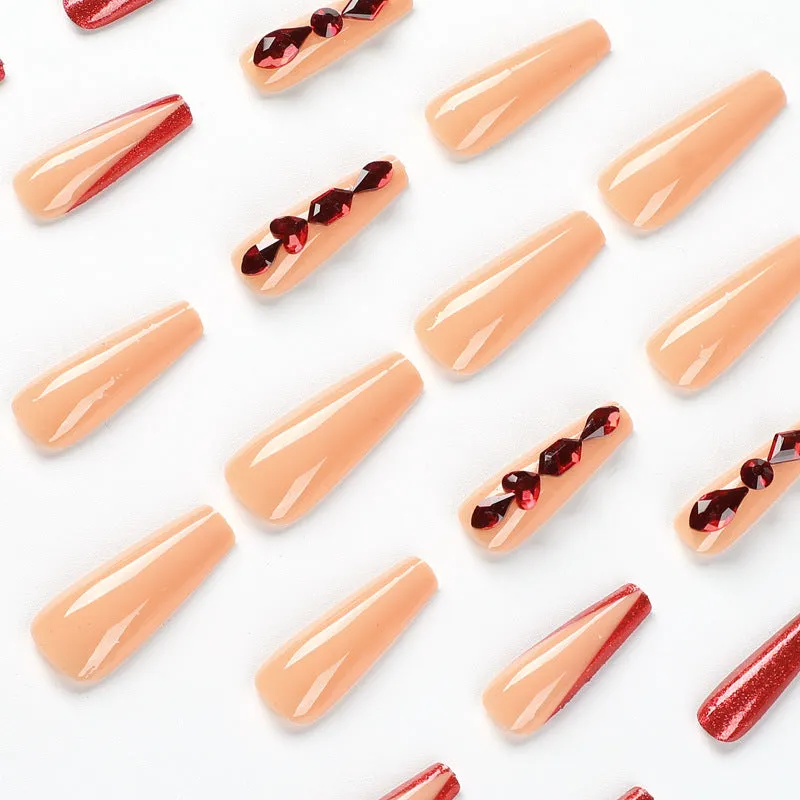 Coffin ruby nude french V