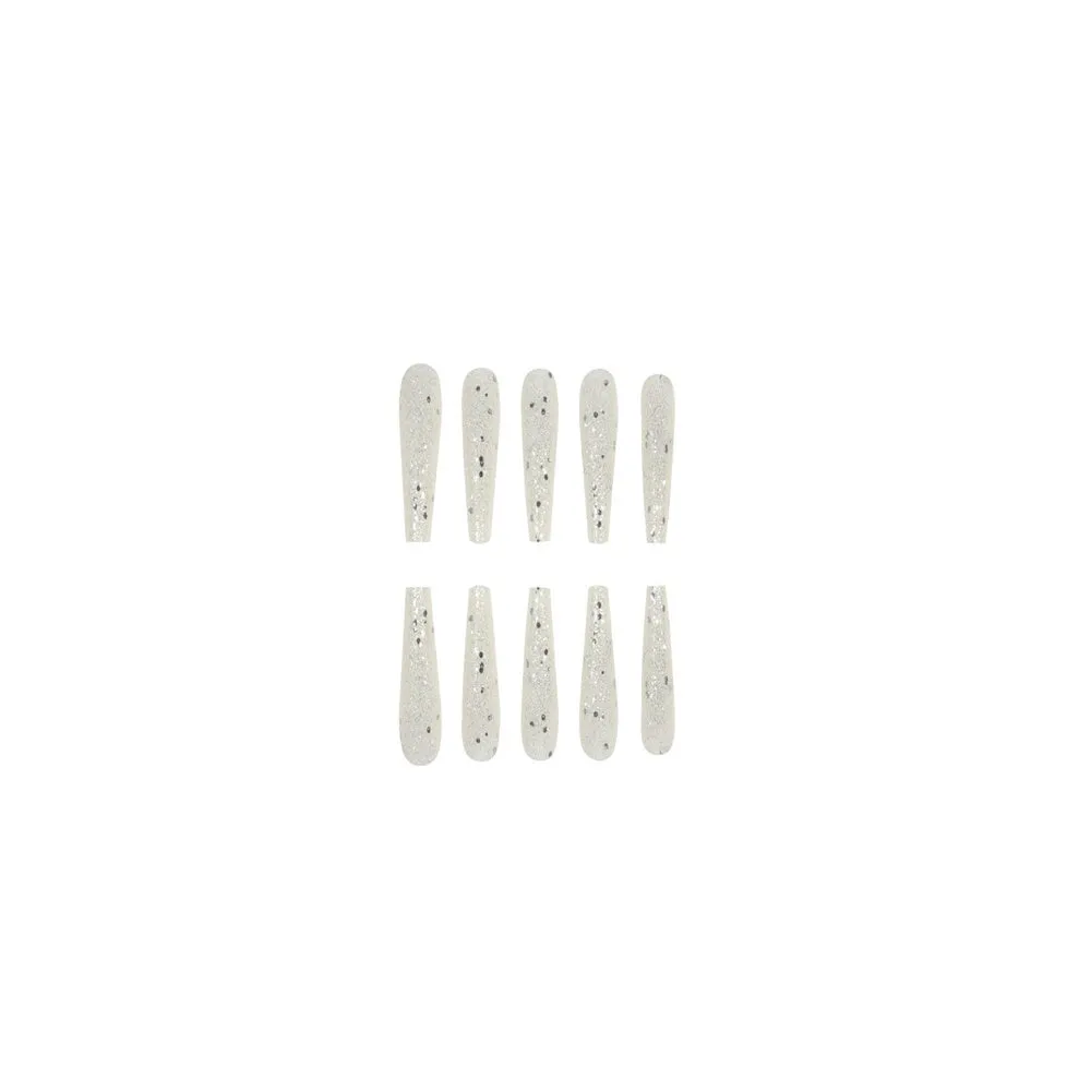 Coffin Silver glitter sequin
