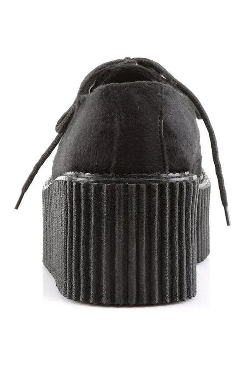 CREEPER-202 Creepers | Black Faux Leather