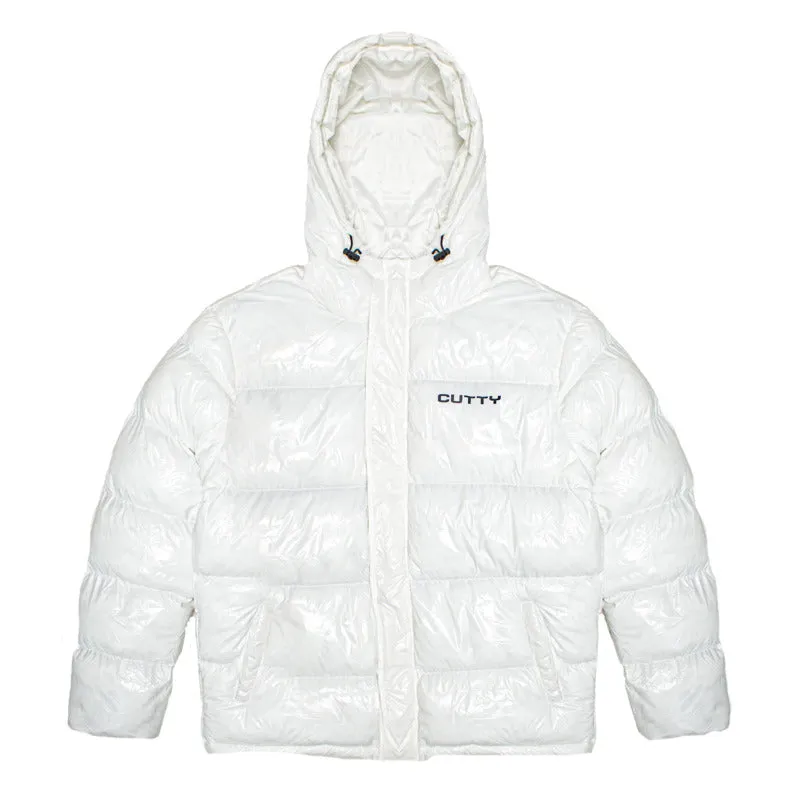 Cutty Men Shine Fashion Padded Jacket - White