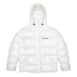 Cutty Men Shine Fashion Padded Jacket - White