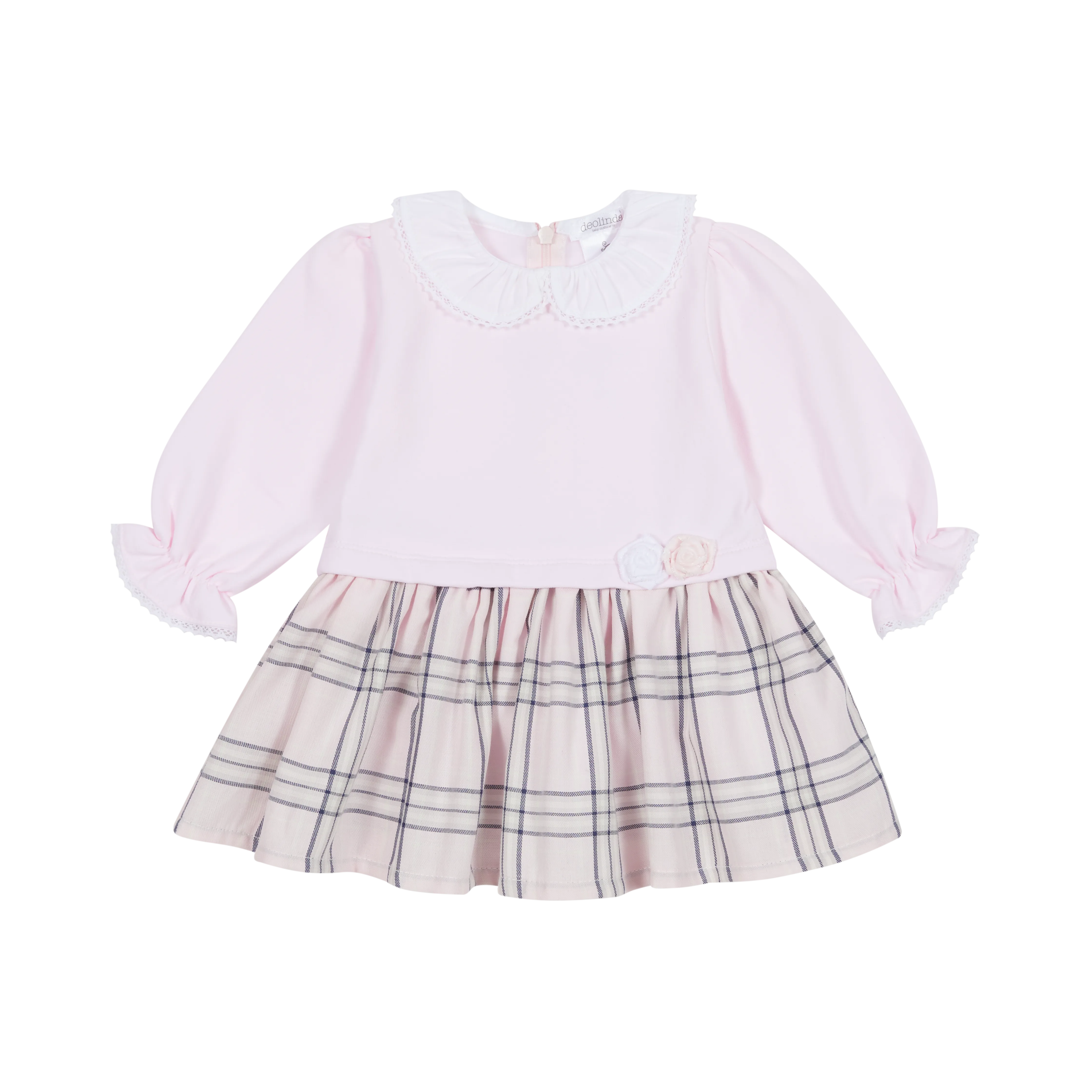 DB24406 Deolinda Dress with Checked Skirt