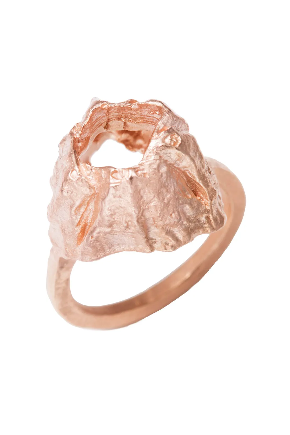 Elegant Gold Barnacle Air Ring