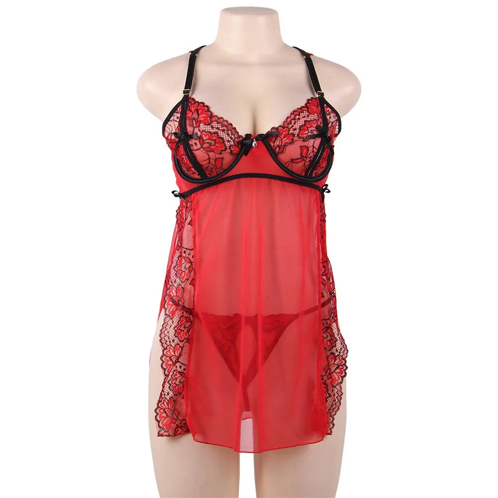 Elegant Lace Sexy Babydoll