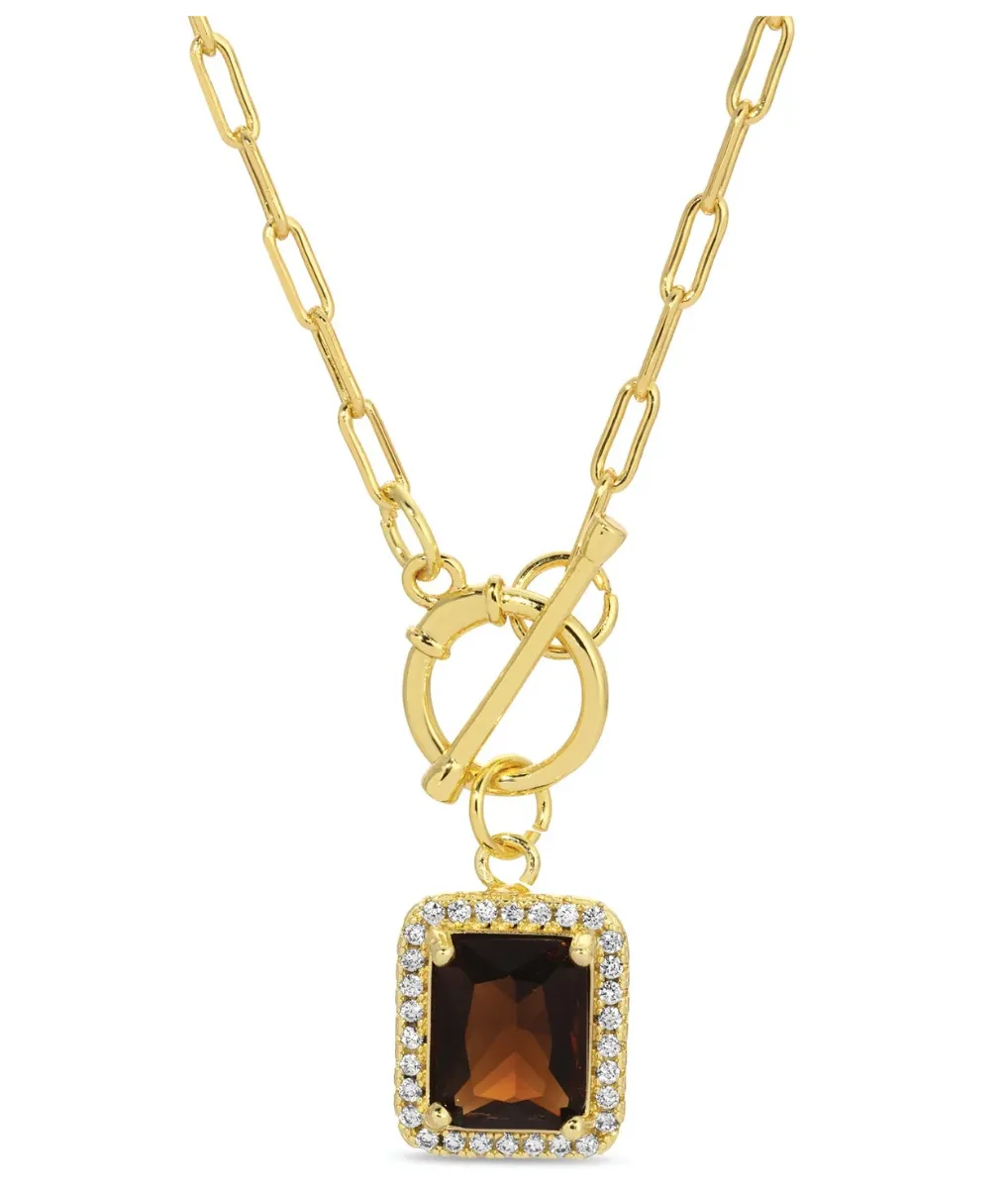 Elegant Pendant Toggle Necklace