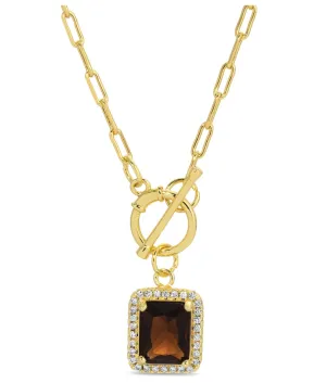 Elegant Pendant Toggle Necklace