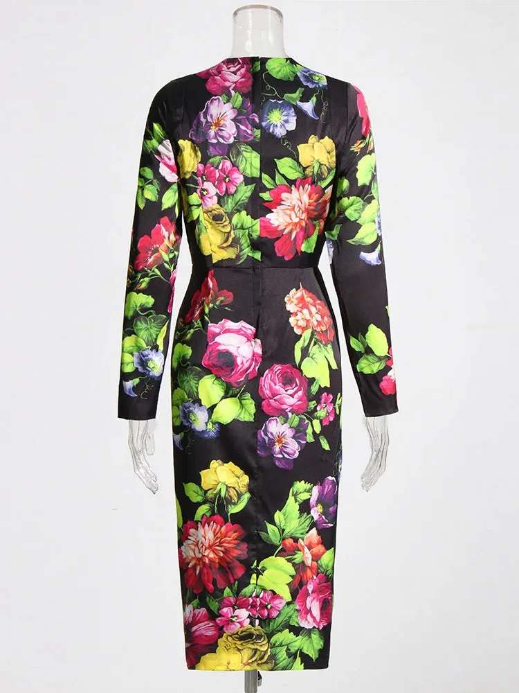 Elegant Square Collar Dress