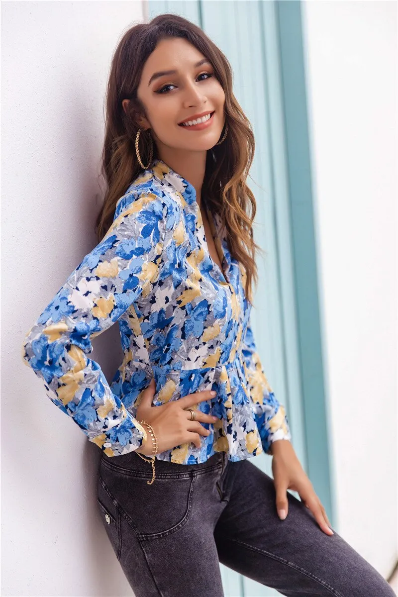 Elegant v-neck women Top