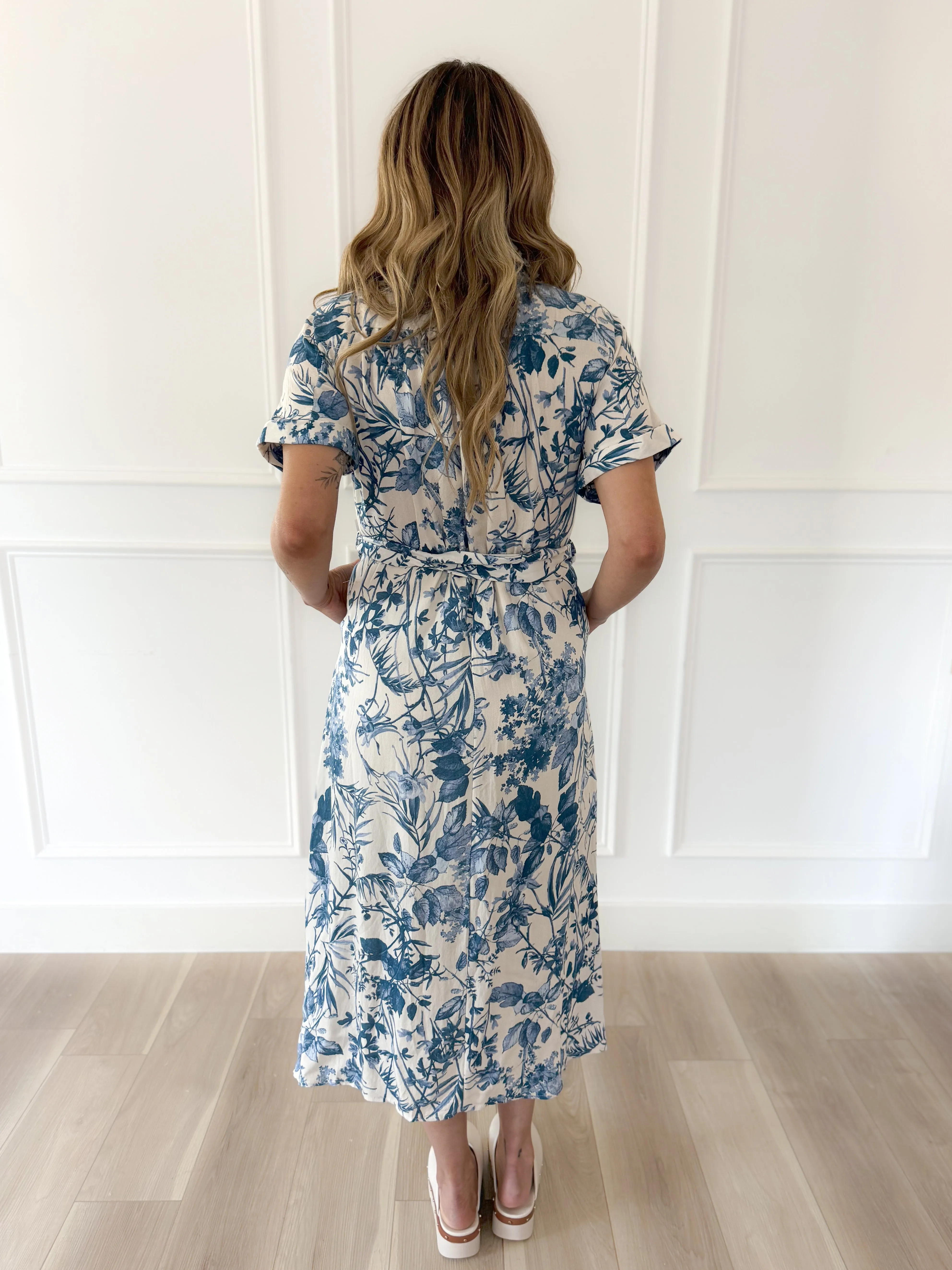 Elliott Buckle Short Sleeve Maxi Dress