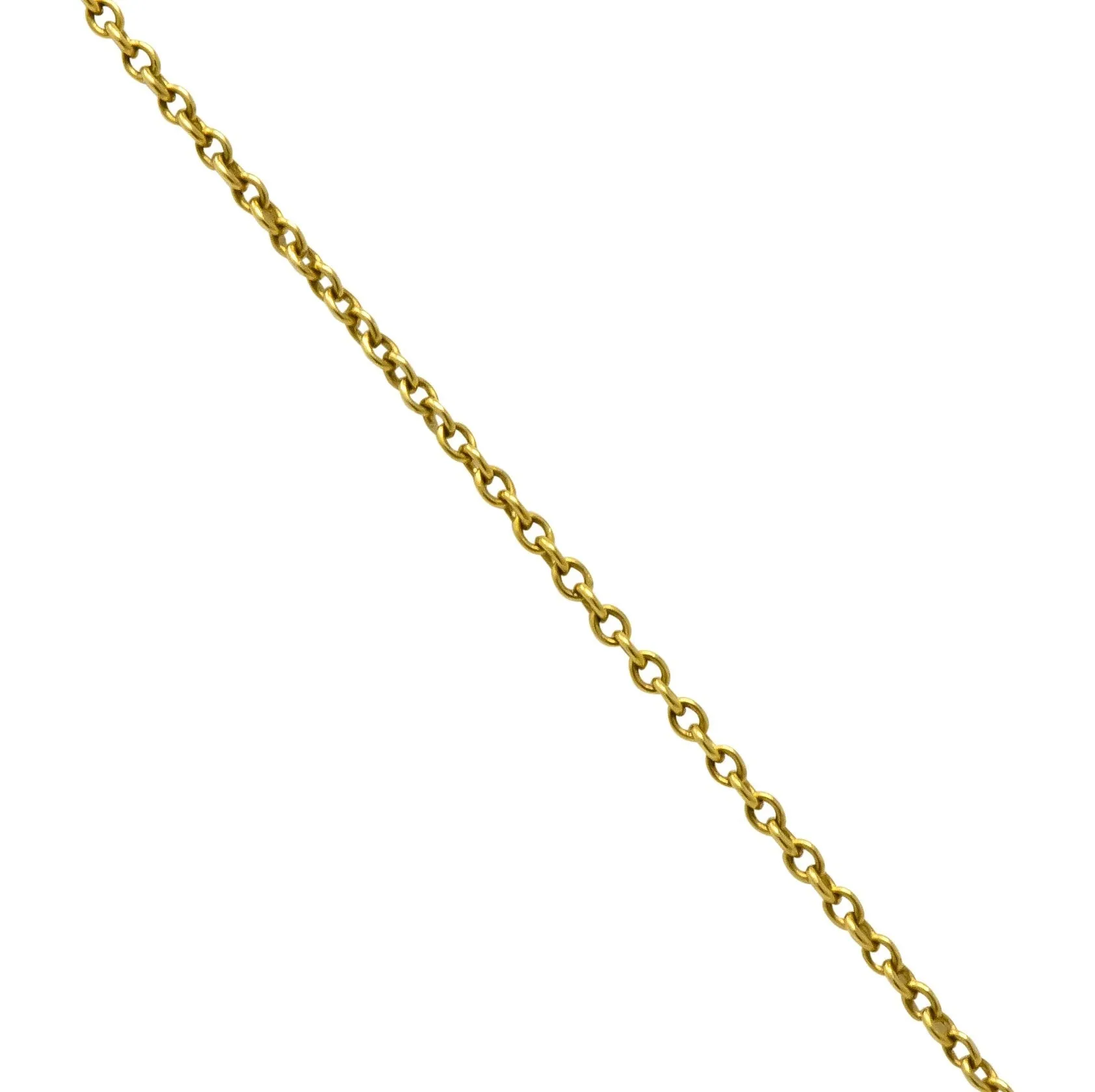 Elsa Peretti Tiffany & Co. 18 Karat Gold Open Heart Pendant Necklace