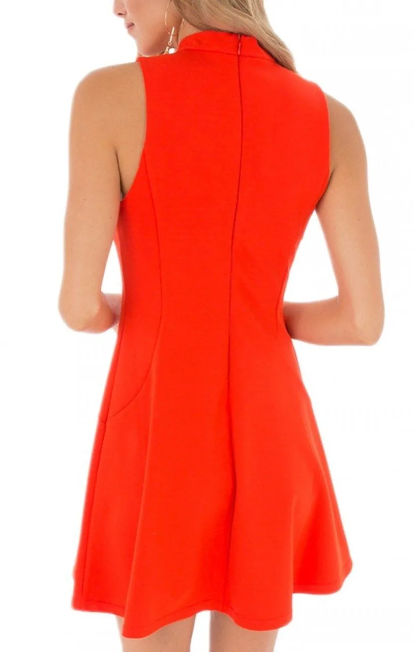 Emilie Dress in Poppy Red