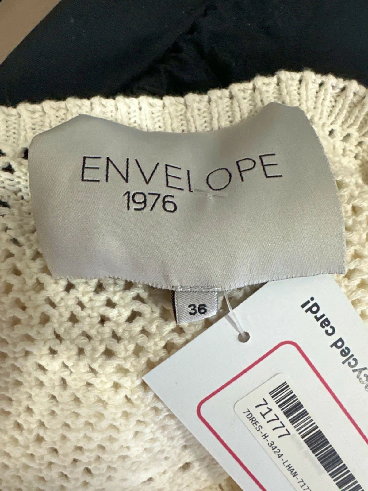 Envelope 1976 Ivory Organic cotton Glastonbury Dress UK XXS